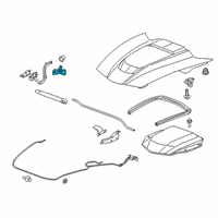 OEM 2019 Chevrolet Corvette Latch Diagram - 84682807