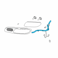 OEM Oldsmobile Harness Asm-Fwd Lamp Wiring Diagram - 15135780