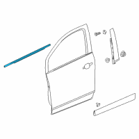 OEM 2017 Buick Envision Belt Molding Diagram - 23278140