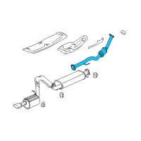 OEM Buick Rainier 3Way Catalytic Convertor (W/Exhaust Manifold Pipe) Diagram - 15276514