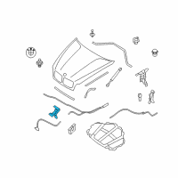 OEM BMW X6 Lock, Upper Section, Right Diagram - 51-23-7-164-802