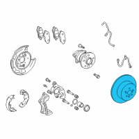 OEM 2010 Toyota Venza Rotor Diagram - 42431-0T010