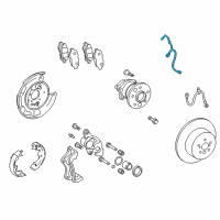 OEM 2010 Toyota Venza ABS Sensor Diagram - 89516-0T010