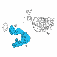 OEM 2016 Jeep Cherokee Tube-Water Inlet Diagram - 5047484AD