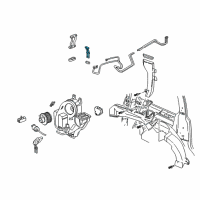 OEM 2000 Chevrolet Venture Pipe Asm, Auxiliary Heater Inlet & Outlet Diagram - 12458477