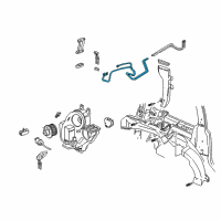 OEM 1997 Pontiac Trans Sport Hose Asm, Auxiliary A/C Evaporator Diagram - 19213713