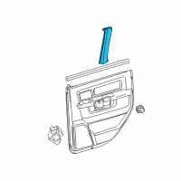 OEM Ram Cover-Rear Door Fixed Glass Diagram - 1GD83BD1AC