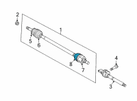 OEM 2021 Kia Seltos Boot Kit-Diff Side, L Diagram - 495L5Q5210