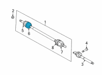 OEM Kia Seltos Boot Kit-Wheel Side Diagram - 495L4Q5210