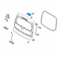 OEM Kia Soul EV Hinge Assembly-Tail Gate Diagram - 797101D000