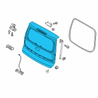 OEM Kia Soul Panel Assembly-Tail Gate Diagram - 73700B2000