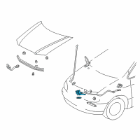 OEM 2002 Toyota Sienna Lock Assembly Diagram - 53510-08010