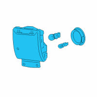 OEM Cadillac Fog Lamp Assembly Diagram - 20972730