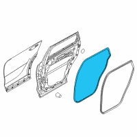 OEM 2019 Kia Sorento WEATHERSTRIP Assembly-Rear Door Side Diagram - 83140C5000