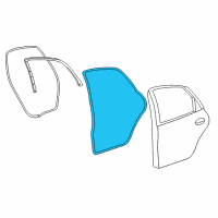OEM Mercury Sable Weatherstrip Diagram - 2F4Z-5425324-AA