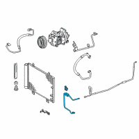 OEM 2019 Lexus IS350 Tube Sub-Assembly, Liquid Diagram - 88706-53200