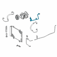 OEM Lexus IS300 Tube Sub-Assembly, Suction Diagram - 88707-53130