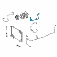 OEM 2016 Lexus IS300 Tube Sub-Assembly, Suction Diagram - 88707-53130