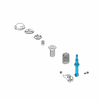 OEM 2008 Lexus SC430 ABSORBER Assembly, Shock Diagram - 48510-80423