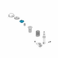 OEM Lexus SC430 Front Suspension Support Sub-Assembly Diagram - 48609-24040