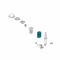 OEM 2002 Lexus SC430 Spring, Coil, Front Diagram - 48131-24580