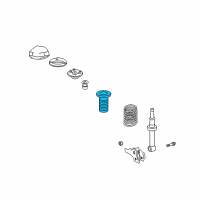 OEM 2004 Lexus SC430 Insulator, Front Coil Spring Diagram - 48157-30040