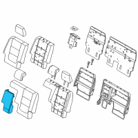 OEM 2011 Ford Explorer Armrest Assembly Diagram - BB5Z-7867112-AB