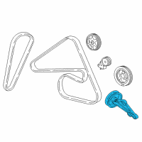 OEM 2007 Mercury Mariner Pulley Diagram - 5L8Z-6C348-A