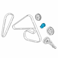 OEM 1996 Mercury Mystique Tensioner Diagram - F5RZ-8W508-A