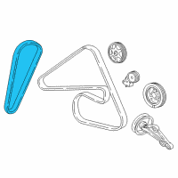 OEM 2003 Ford Taurus Water Pump Belt Diagram - F5RZ-8620-A