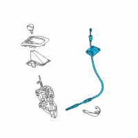 OEM 2020 Ram ProMaster 2500 Transmission Gearshift Control Cable Diagram - 68166623AC