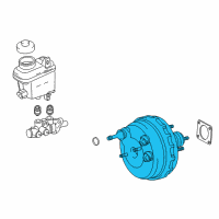 OEM 2008 Toyota Sequoia Booster Assembly Diagram - 44610-0C101