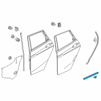 OEM 2019 Honda Fit Seal, RR. Door (Lower) Diagram - 72826-T5R-A01