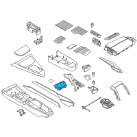 OEM BMW 650i xDrive Gran Coupe Drink Holder, Centre Console Front Diagram - 51-16-9-383-503