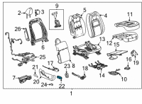 OEM Chevrolet Colorado Adjust Switch Diagram - 22901973