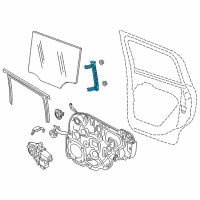 OEM 2017 Jeep Renegade Channel-Rear Door Glass Diagram - 68247311AA