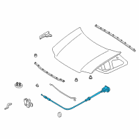 OEM 2006 Ford Escape Release Cable Diagram - 6L8Z-16916-AA