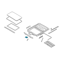 OEM 2006 BMW 750Li Drive Unit, Sunroof Diagram - 67-61-9-137-056