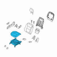 OEM 2015 Kia Sorento Cushion Assembly-Front Seat Diagram - 882041U090CA4