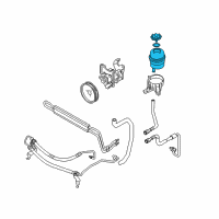 OEM 2006 BMW 325xi Power Steering Fluid Reservoir Diagram - 32-41-6-851-218