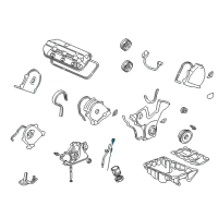 OEM 2002 Acura CL Dipstick, Oil Diagram - 15650-PGE-A01
