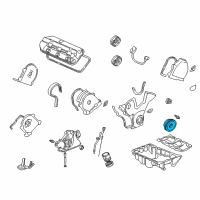 OEM 2001 Honda Accord Pulley, Crankshaft Diagram - 13810-P8A-A01