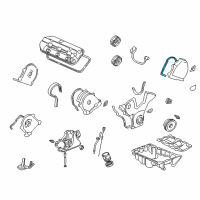 OEM 2004 Honda Pilot Gasket, Front Timing Belt Cover (Upper) Diagram - 11822-P8A-A00