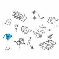 OEM 2004 Honda Pilot Plate Assembly, Rear Timing Belt Back Cover Diagram - 11870-P8A-A00