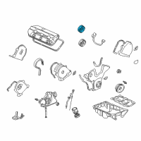 OEM Honda Accord Pulley, Front Timing Belt Driven Diagram - 14260-P8A-A01
