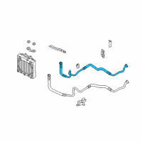 OEM 2016 BMW 550i Oil Cooling Pipe Inlet Diagram - 17-22-7-589-509