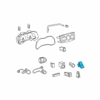 OEM 2011 Toyota Corolla Hazard Switch Diagram - 84332-02170