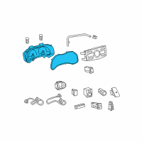 OEM 2012 Toyota Corolla Cluster Assembly Diagram - 83800-0ZJ90