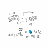 OEM 2004 Toyota Tundra Mirror Switch Diagram - 84870-34010