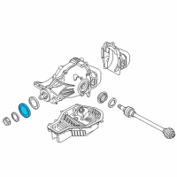 OEM BMW 530e Differential Cover Diagram - 33137600903